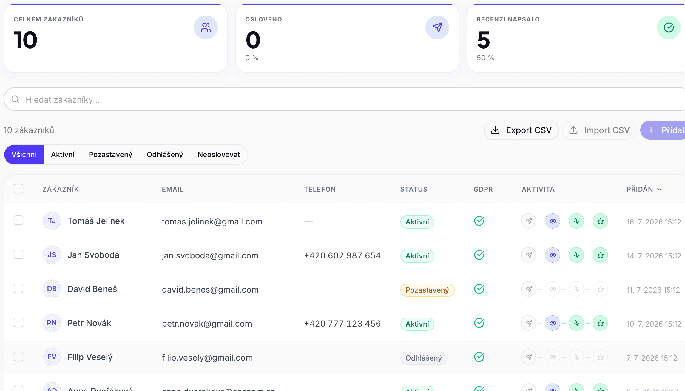 Connect Google and upload customers