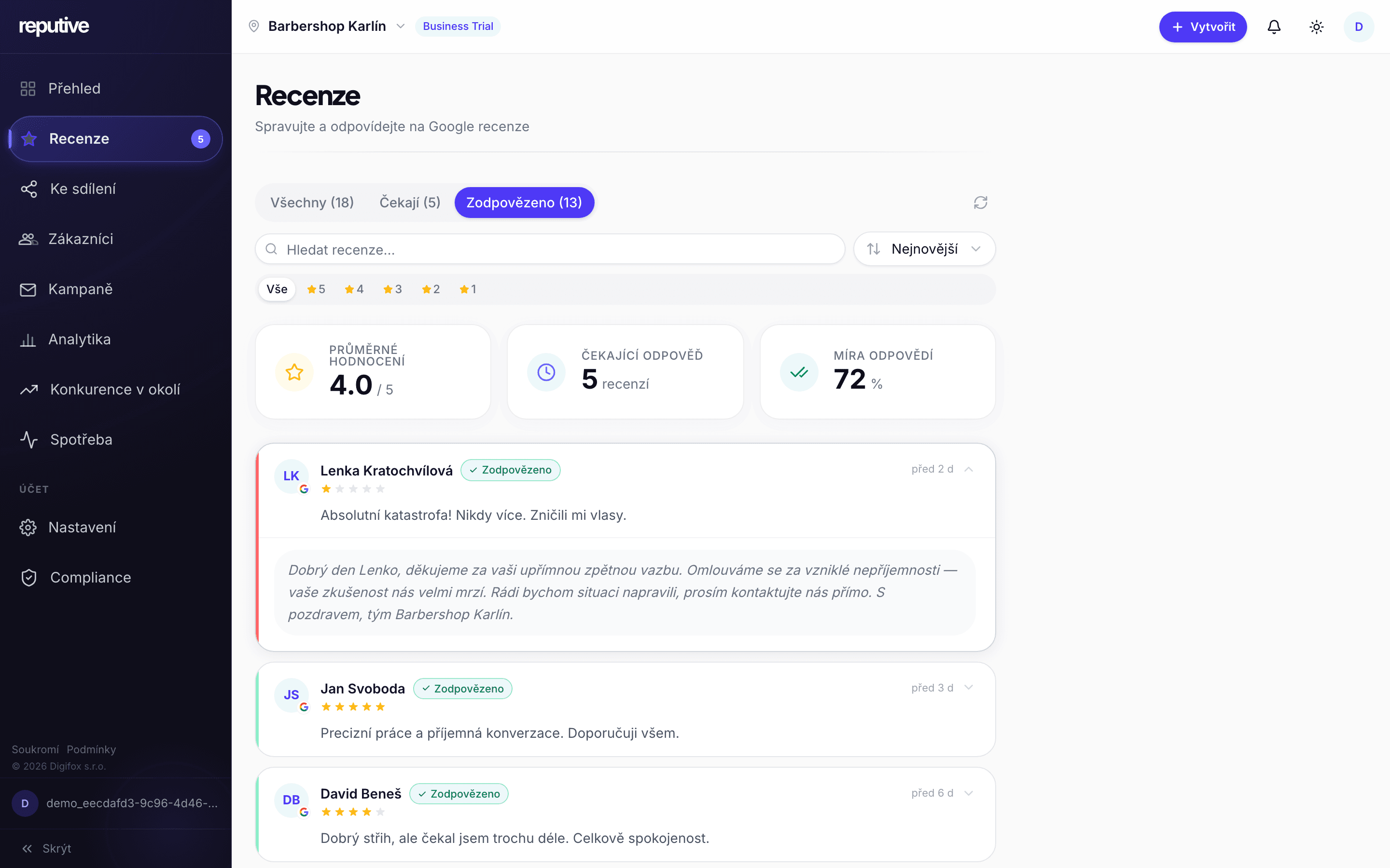 AI review replies