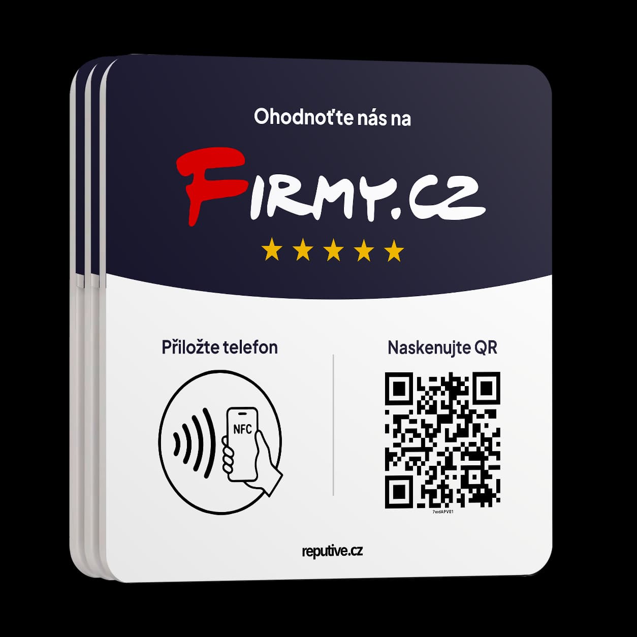 Balíček 3× NFC destička pro Firmy.cz